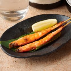 烤软壳虾串