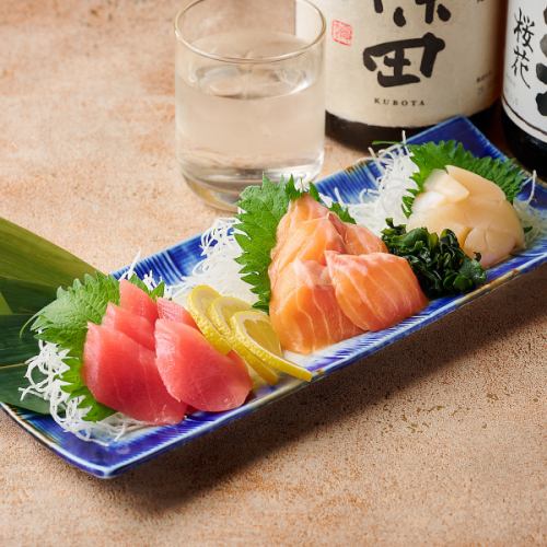 刺身三点盛り