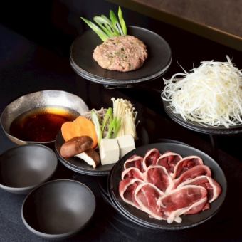 Kyoto Duck Premium Goku ~Duck Sukiyaki Course~ 4,500 yen (excluding tax)