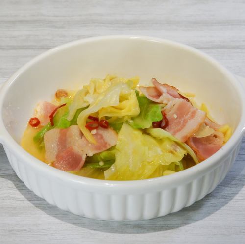 キャベツのペペロンチーノ