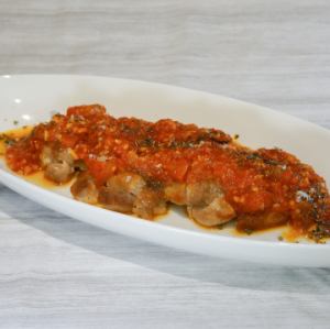 宮崎県産日向鶏　チキンステーキ　アラビアータソース