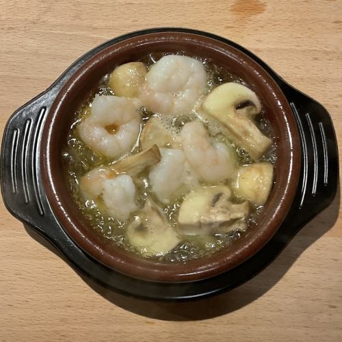 エビとマッシュルーム