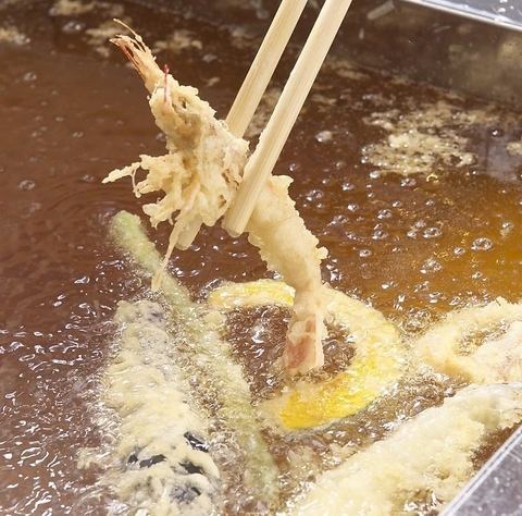 Our famous tempura fried in 100% rice oil!