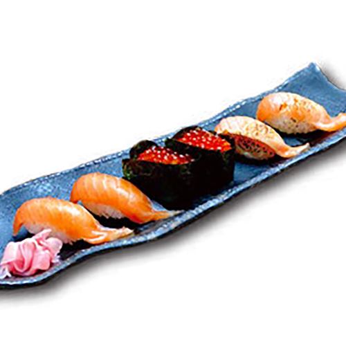 [Popular Nigiri] 6 pieces of salmon parent and child