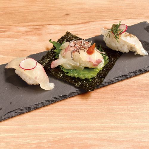 創意鯛魚握壽司3件