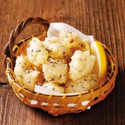 Akasen tempura with yukari salt