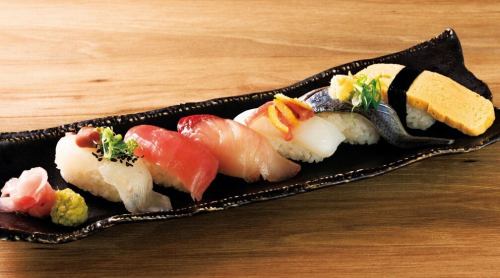 Assorted nigiri sushi (6 pieces) (regular size)