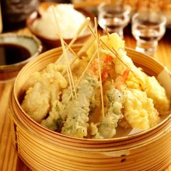 【오마카세 덴푸라 모리】 5종 모듬