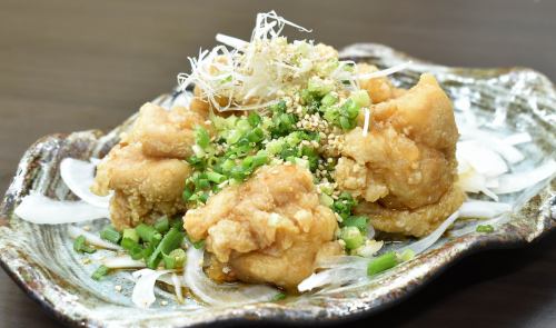 Deep-fried chicken with soy sauce