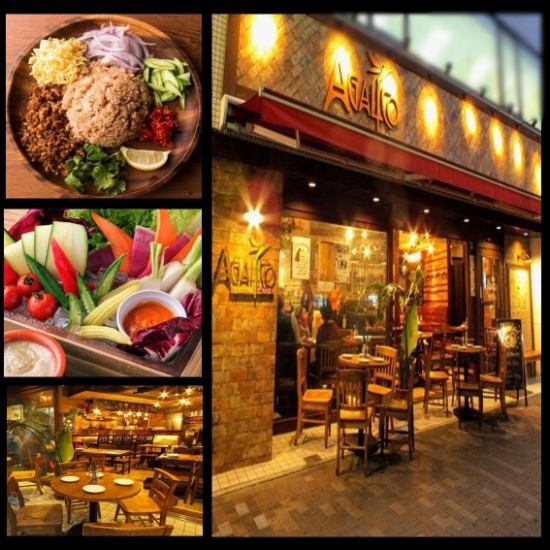 [TV 나 잡지에서 화제 비등 중의 아가리코] "아시아의 맛있는 것"을 집적시킨 신감각 발.