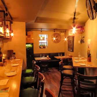 3 minutes walk from Tokyo Metro Kiba Station!Enjoy a relaxing party in a restaurant with a cozy atmosphere and a somewhat nostalgic atmosphere♪Table seats can accommodate groups of 3 to 10 people.Please feel free to contact us as we can also rent out the entire restaurant for parties of 14 to 20 people.