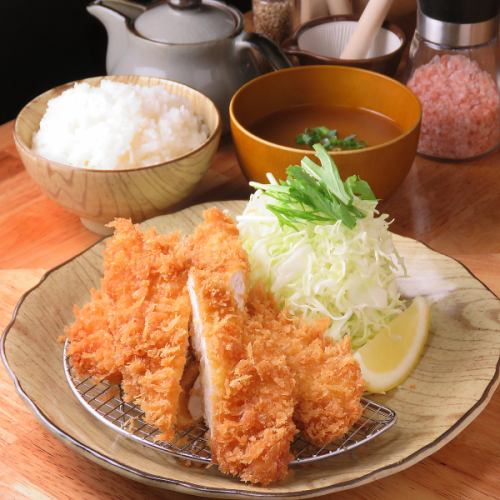 Chicken fillet cutlet set meal