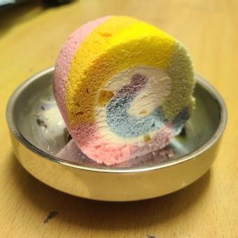 レインボーロールケーキ