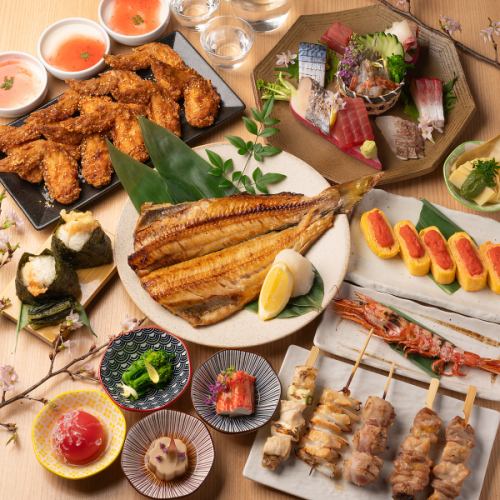 歓迎会・送別会に◎炉端の宴会コースは2時間飲み放題付き3500円（税込）～