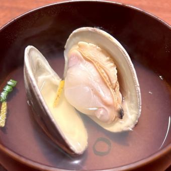 千葉県産　活・ ホンビノス貝の酒蒸し 1ヶ