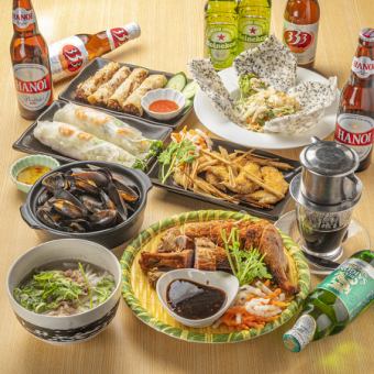 海鮮好き必見の豪華ディナーコース！ディナーBコース【3,200円(税込)｜2名様から注文可能〇】