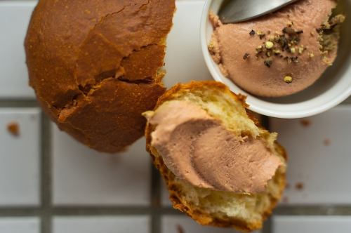 Homemade liver mousse