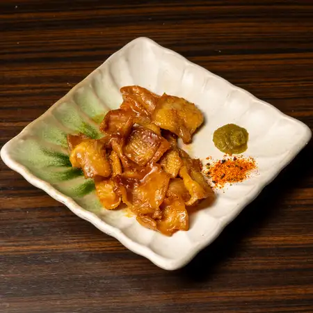 鶏皮たれ焼き