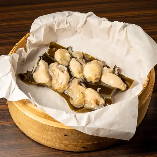 牡蠣の昆布〆蒸籠蒸し<8個>