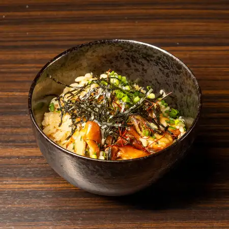 牡蠣のバター醤油ご飯