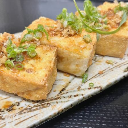 Crispy homemade thick-fried tofu