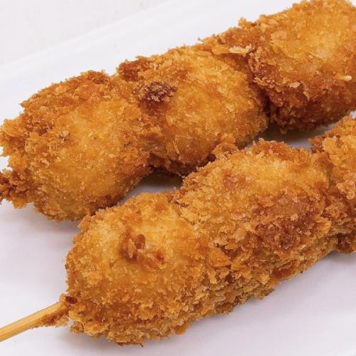 1 stick of fried chicken meatballs with wasabi mayo style