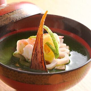坐来<ざらい>コース(旬の食材プレミアム全８品)