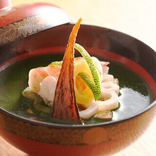 坐来<ざらい>コース(旬の食材プレミアム全８品)