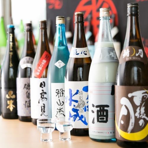 焼酎・日本酒は種類豊富に取り揃えてます！！