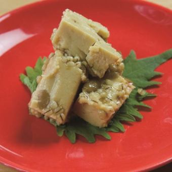 Miso-zuke of tofu
