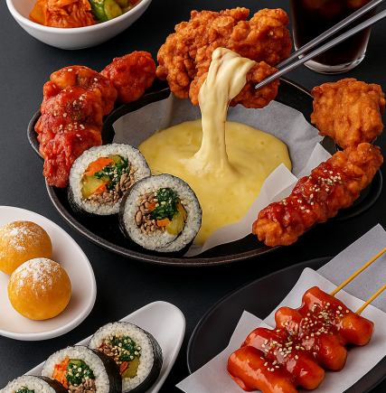 【仅限学生】超值套餐,包含UFO鸡肉、五花肉、蔬菜紫菜包饭等!