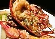 Sautéed live lobster