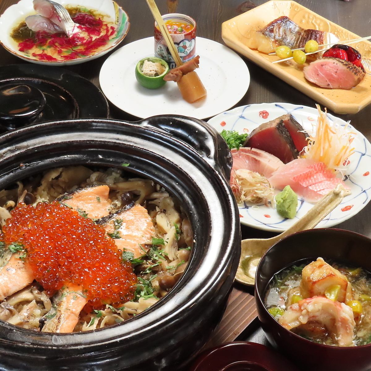 落ち着いた空間で楽しむ旬の食材で作るこだわり和食と厳選した日本酒