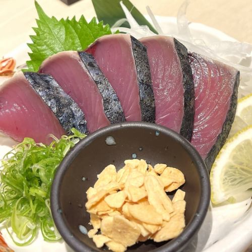 戻り鰹（塩たたき・お造り）　各