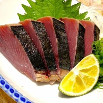 初ガツオ塩たたき