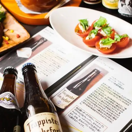 ビールごとの詳しい説明を記載したメニューブック