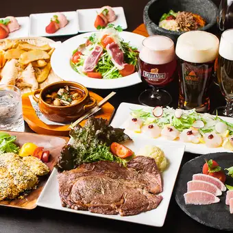 【5種類の生ビール全部飲む!樽生5種120分飲み放題付】『BEERMAN満足コース』