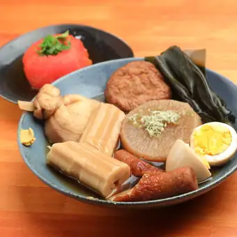 [Autumn Limited Set] A great value set including oden, steamed dishes, and 2 drinks!