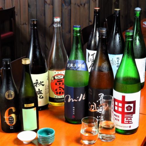日本酒は常時50種類以上