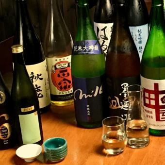 [清酒搭配套餐]仅限饮料固定价格2,800日元（含税）/1人每个柜台仅限2人