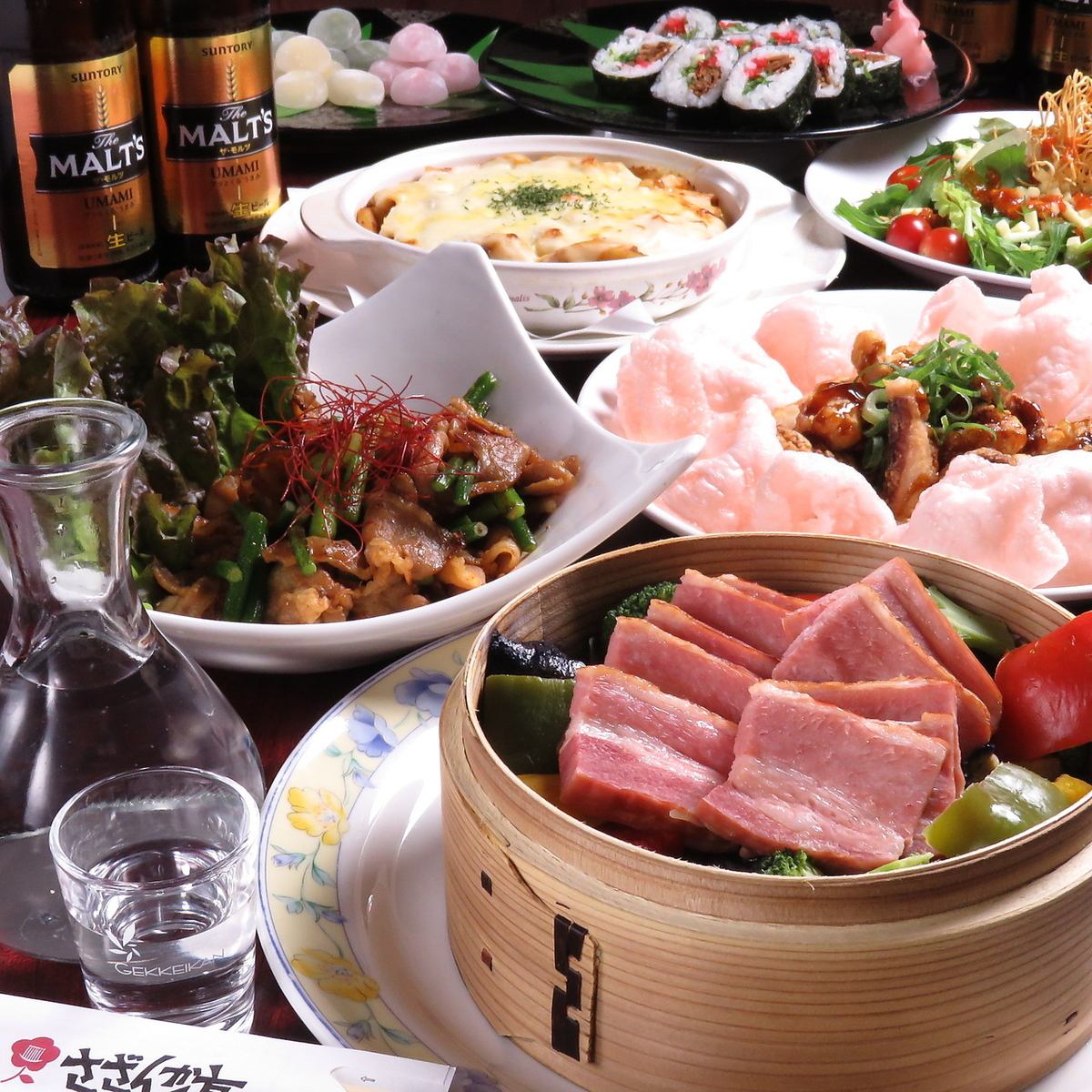 All-you-can-drink course 3000 yen 8 items available ☆ There are many completely private rooms ◎