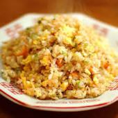 Fried rice with plenty of green onions