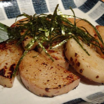 Grilled Chinese yam with soy sauce