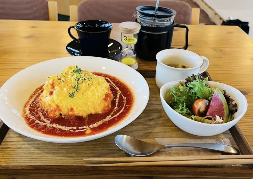 LEAF農園の恵み 産みたて卵料理3種(スープ、ドリンク付)
