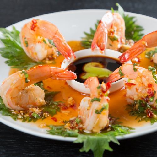 Shrimp with sweet and spicy sauce