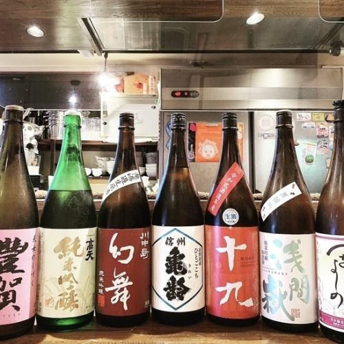 日本酒や焼酎にこだわりあり！