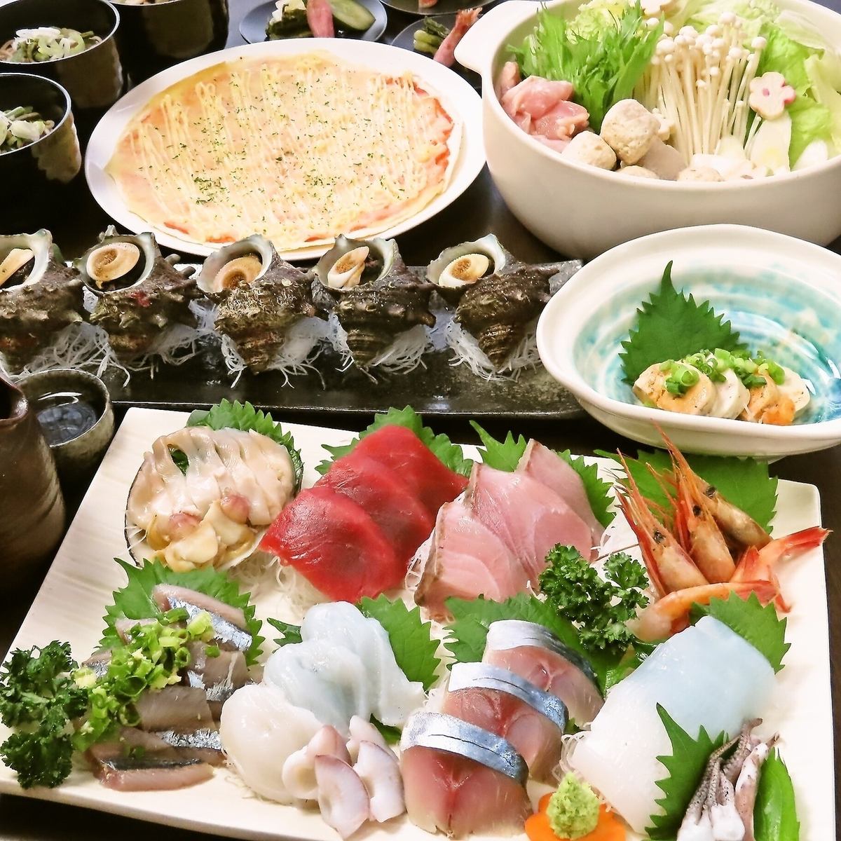 宴会コースもご用意！飲み放題付5000円～で季節の食材も楽しめる