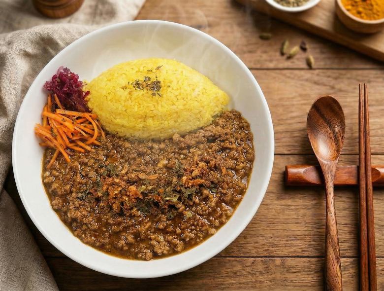 大豆ミートの薬膳マーボーカレー
