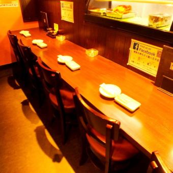 Calm counter seats.Cooked in front of you.