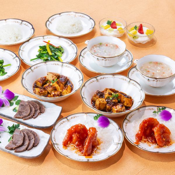 Limited to 5 groups per day [2 hours of all-you-can-drink included] 7 dishes including Sichuan-style mapo tofu and Daisen chicken oil limp chicken: 4,800 yen [Special discount course]